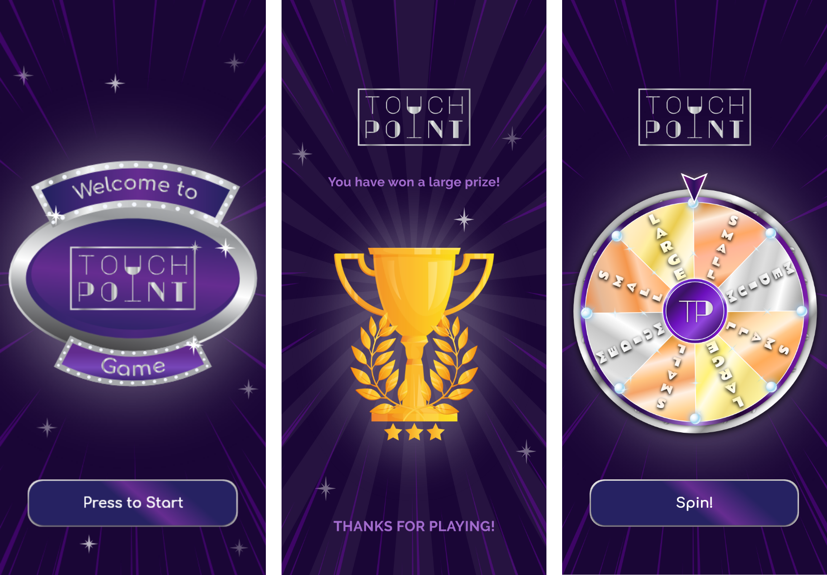 tapwow application screens